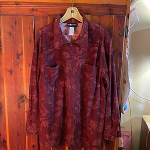 Women’s Floral Zip Jacket/Top size 20w